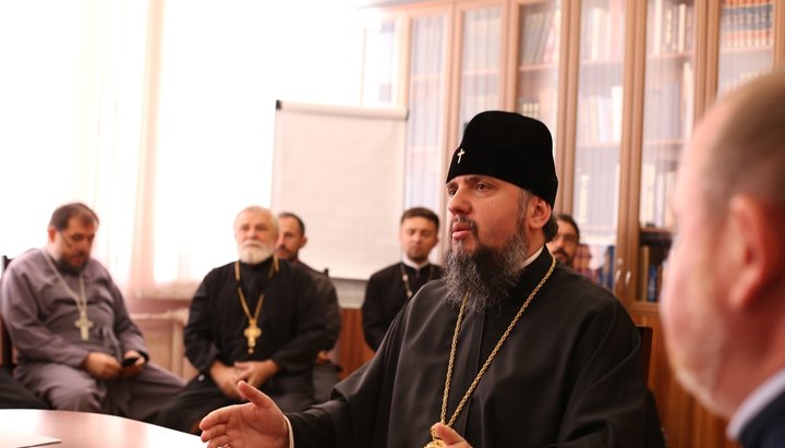 Epiphany Dumenko holds a “clergy” meeting of Kiev Eparchy of OCU