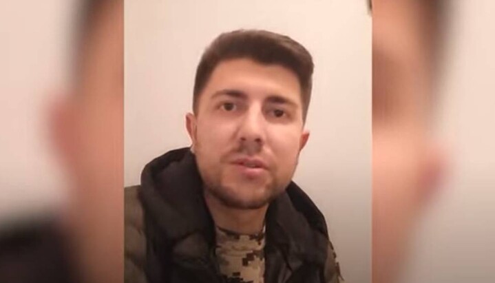 Pavlo Velchev, KDAiS graduate and AFU volunteer. Photo: a video screenshot from the KDAiS Youtube channel