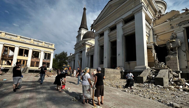The Odesa Cathedral of the UOC. Photo: t.me/postnoemenypalchuk