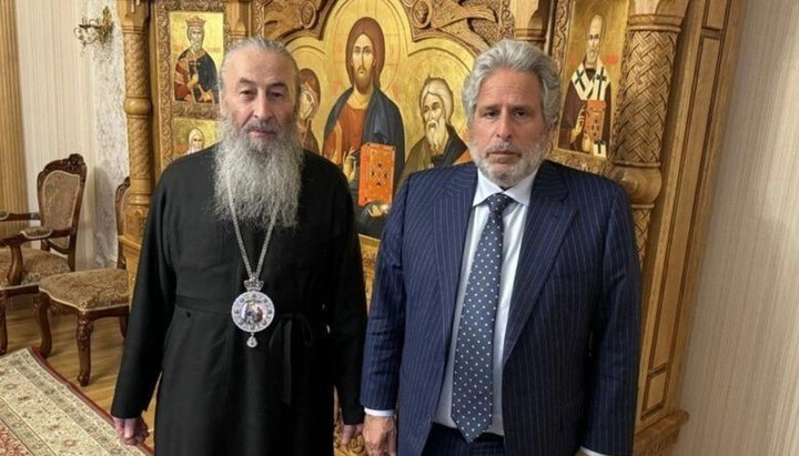 His Beatitude Metropolitan Onuphry and Robert Amsterdam. Photo: UOC press service