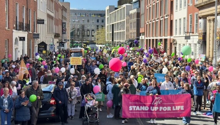 «Марш за живот» у центру Даблина 5. маја 2025. Фото: rte.ie