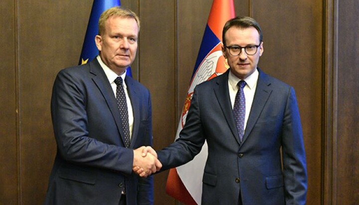 Петер Соренсен и др Петар Петковић. Фото: Канцеларија за КиМ