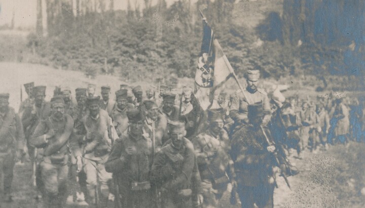 Српска војска 1914, на Мачковом камену. Фото: Министарство одбране Србије