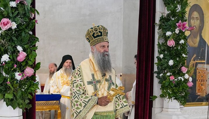 Патријарх беседи. Фото: СПЦ