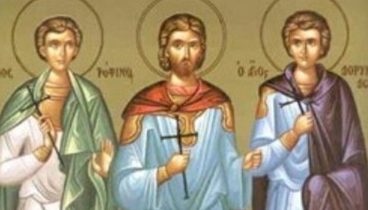 Свети мученици Трофим, Саватије и Доримедонт. Фото: слободни извори