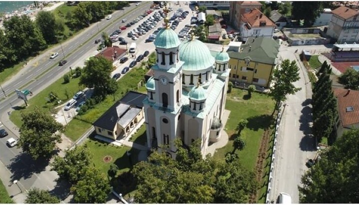 Саборни храм Успења Пресвете Богородице у Тузли. Фото: Епархија зворничко-тузланска