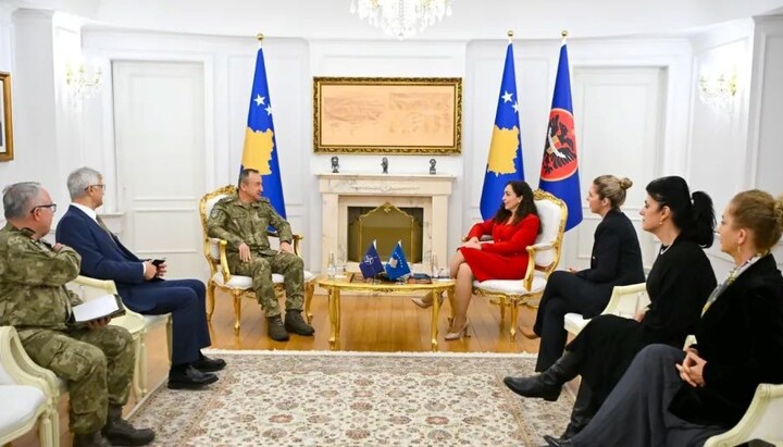 Улуташ и Османијева на састанку. Фото: Привремене институције из Приштине