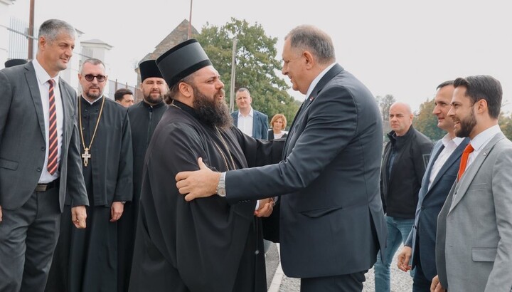 Додикова посета. Фото: Епархија осечопољска и барањска.