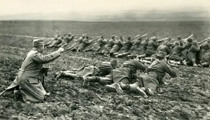 Српски војници, неки у опанцима, у Кумановској бици. Фото: слободни извори