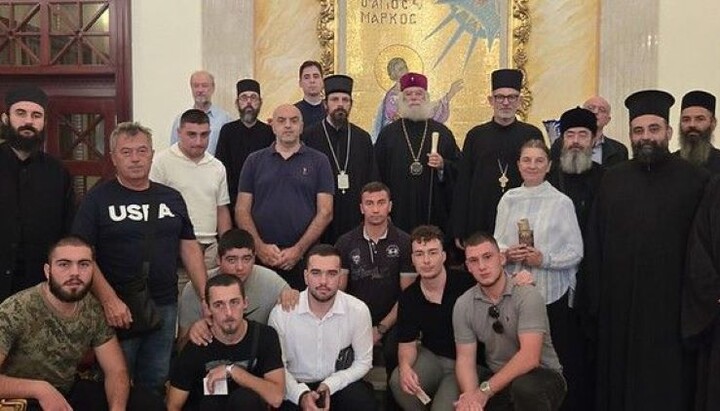 Млади богослови с професорима и Патријархом александријским. Фото: СПЦ