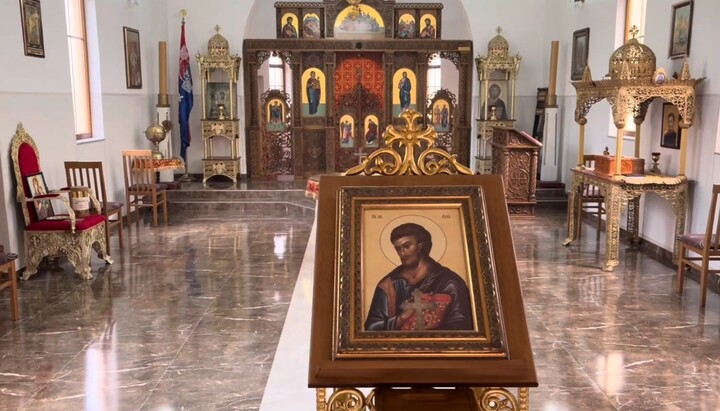 Унутрашњост Храма Св. апостола Петра и Павла у Какњу. Фото: скриншот ЈТ видеа