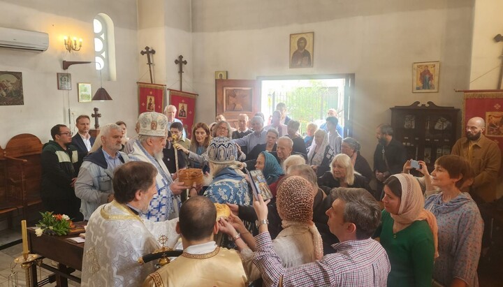 Освештавање славских дарова. Фото: СПЦ