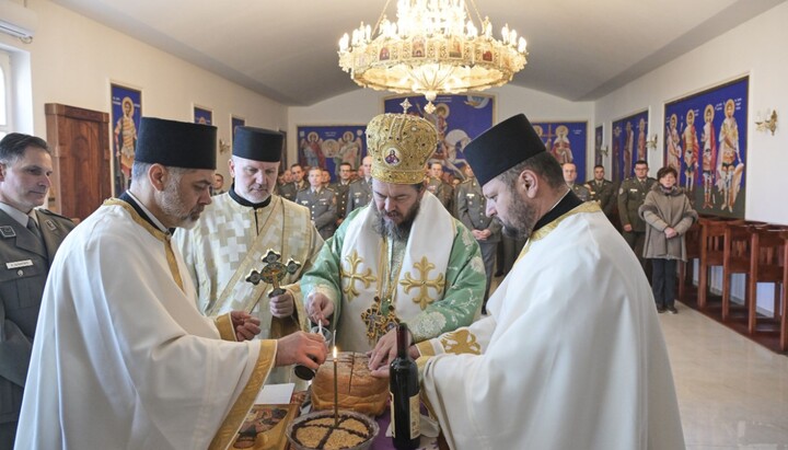 Благосиљање славских дарова Војске Србије. Фото: СПЦ