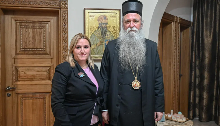 Председница СО Никшић посетила Митрополију. Фото: Митрополија црногорско-приморска.